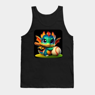 Rufie the Dragon - Baseball #12 Tank Top